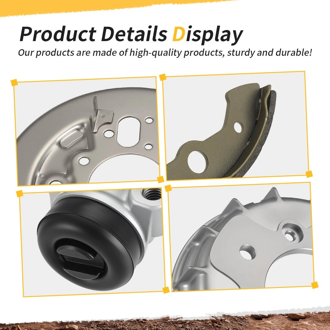 Front Brake Drum Wheel Cylinder Shoes Kit for Honda TRX300FW (1998–2000)