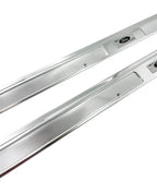 Door Sill Scuff Plates with Black Decals for 1969–1970 Ford Mustang