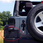 Rear License Plate Mount Bracket w/ LED Light for Jeep Wrangler (2007-2015)