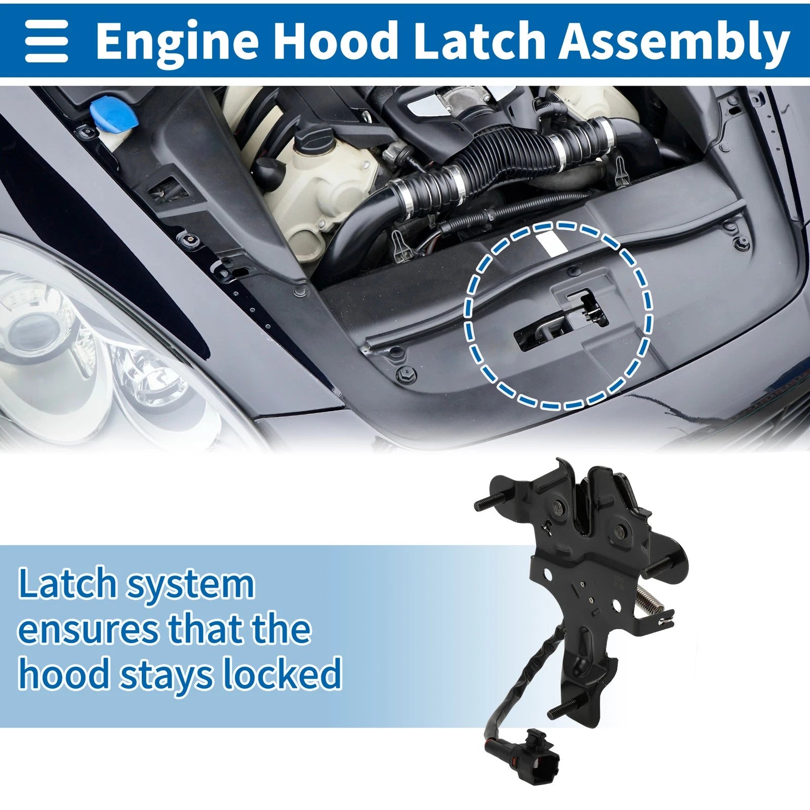 Hood Latch Assembly for Lexus RX350H (2023–2025) No. 5352078020