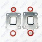 2Pcs Dry Joint Elbow Gasket for Mercury Mercruiser (27-864850A02, 18-0722)