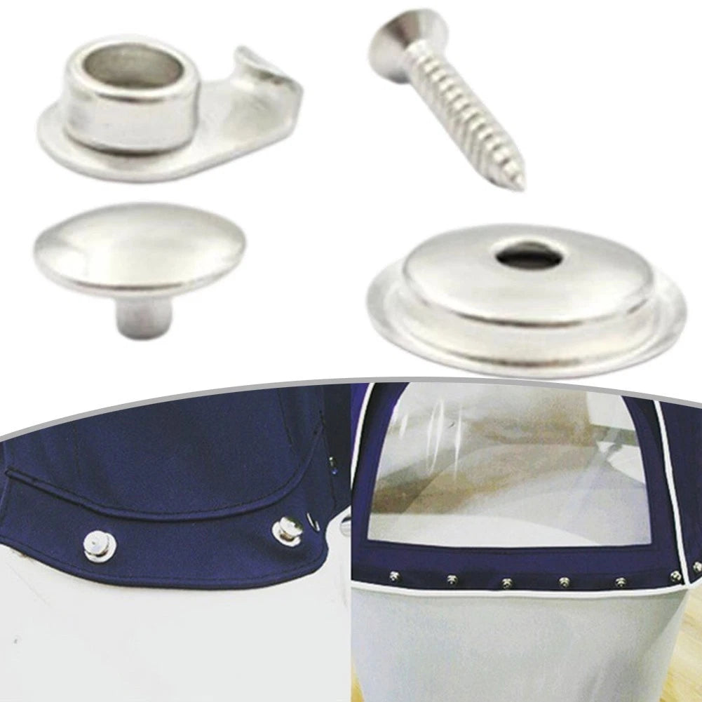 316 Stainless Steel Snap Fasteners Kit for Boat Canvas Covers