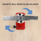 Magnetic Wall Mount Blade Balancer for Zero Turn Mowers