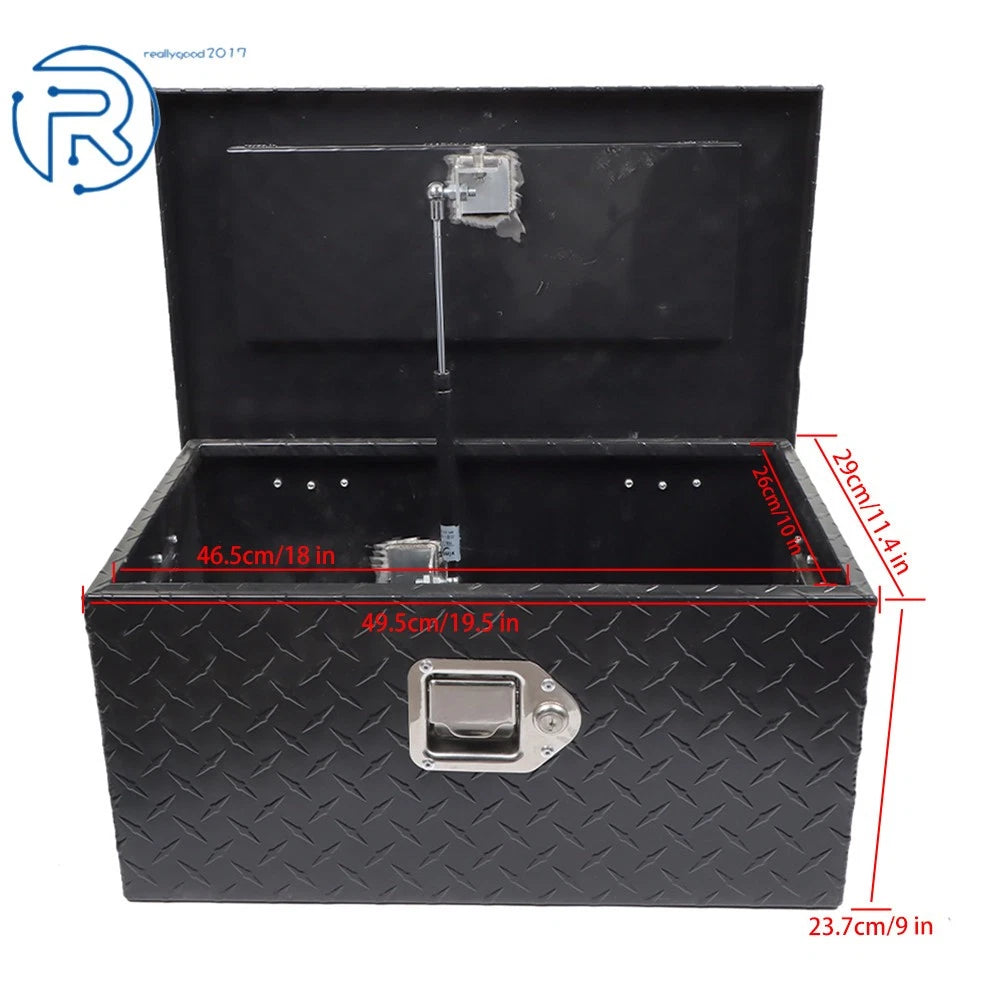 20" Aluminum Tool Box for Truck Trailer Pickup (Black)