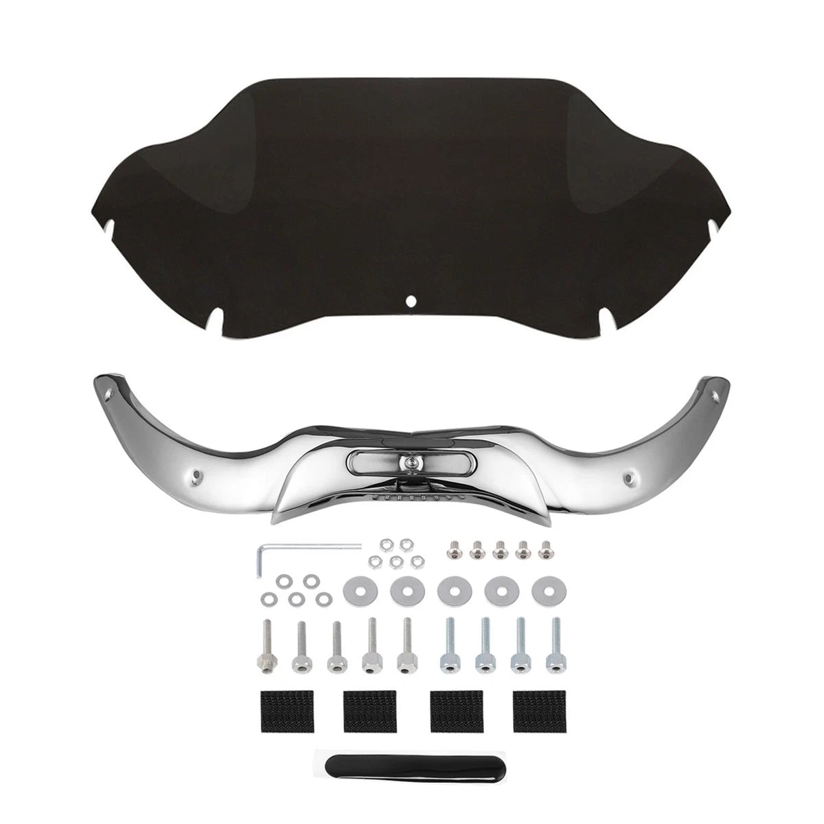 9.5'' Windshield & Chrome Trims for Harley Road Glide (2004–2013)