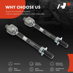 2X Front Inner Side Tie Rod Ends for Hyundai Accent (2012-2017) Kia Rio (2012-2017)