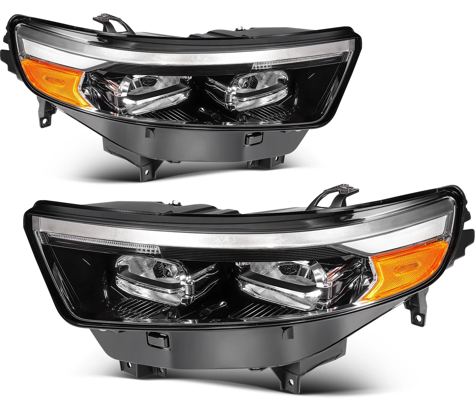 2X Full LED DRL Headlights for Ford Explorer (2020–2024)
