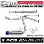 2.25" Stainless Exhaust Catback with 4" Burnt Muffler Tip for Toyota Scion