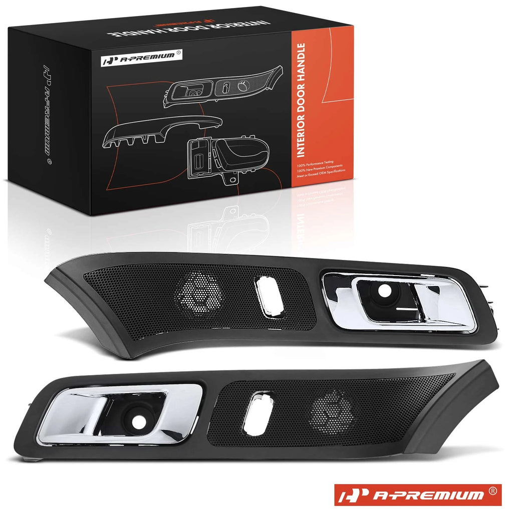 2X Front Black Chrome Interior Door Handle for Ford Explorer (2011–2015)