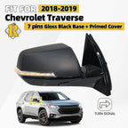 Side Mirror for Chevrolet Traverse (2018–2019) with Turn Signal, Right, 7 Pin