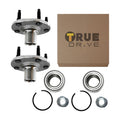 Set of 2 Wheel Hubs for Ford Escape (2001–2012) with ABS Ring