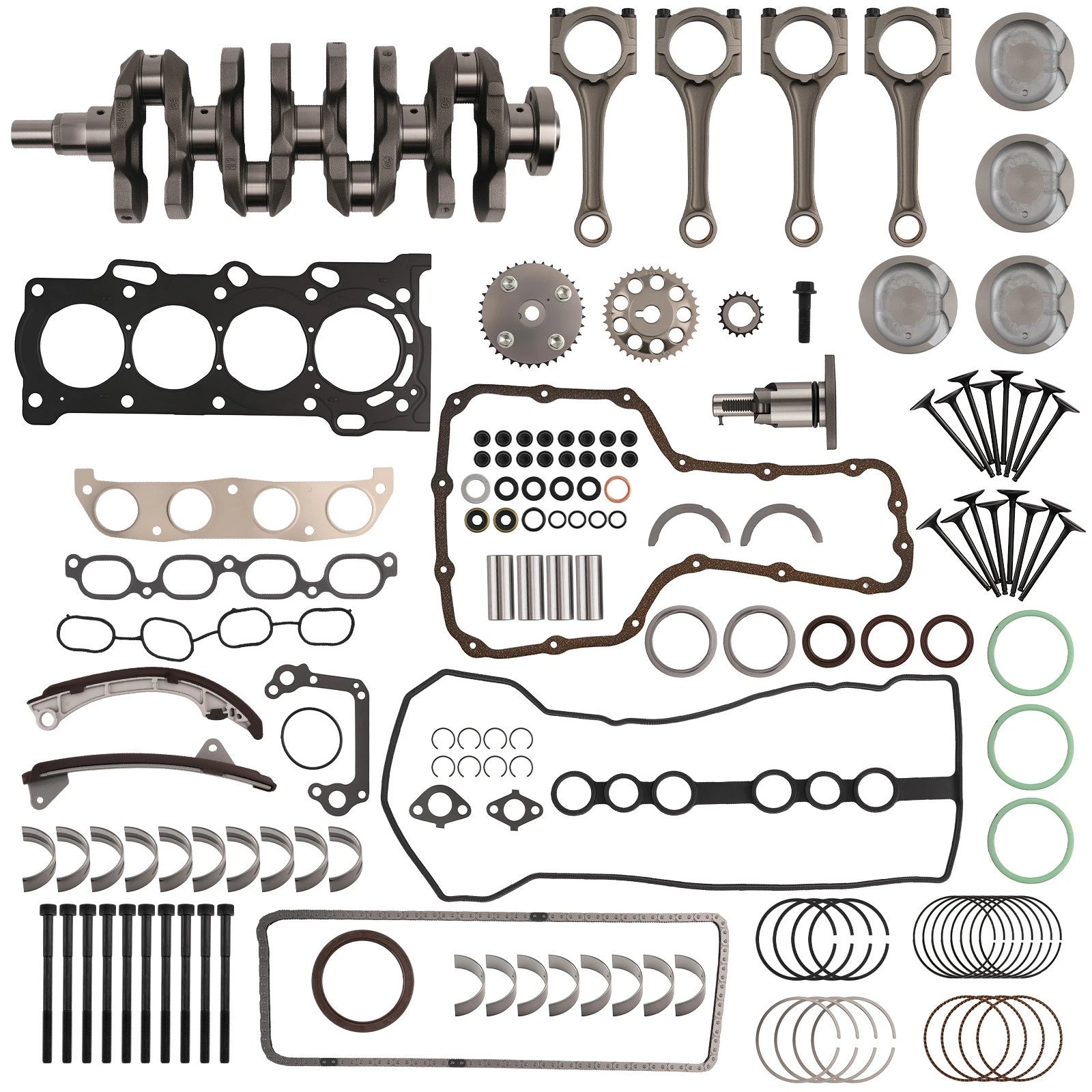 Engine Rebuild Overhaul Kit for Toyota Celica Corolla Matrix (1998–2008)