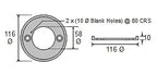 Anode for Volvo Penta 250-270 Sterndrive Single Prop Ring Zinc (875805-4, 18-6005)