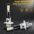 2X H1 LED Fog Light Bulbs for NOVSIGHT (6000K Cold White)
