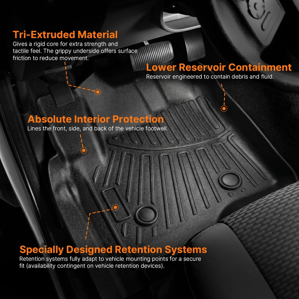 3D TPE Floor Mat Liner for Ford F-250/F-350/F-450 Super Duty (2012–2016)