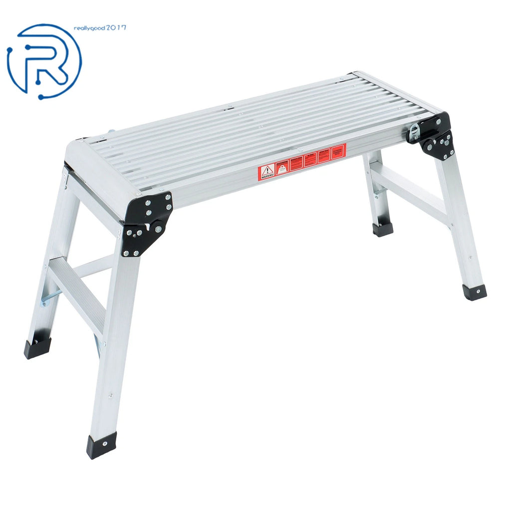 Aluminum Step Ladder for Work Platform (330 LBS Capacity)