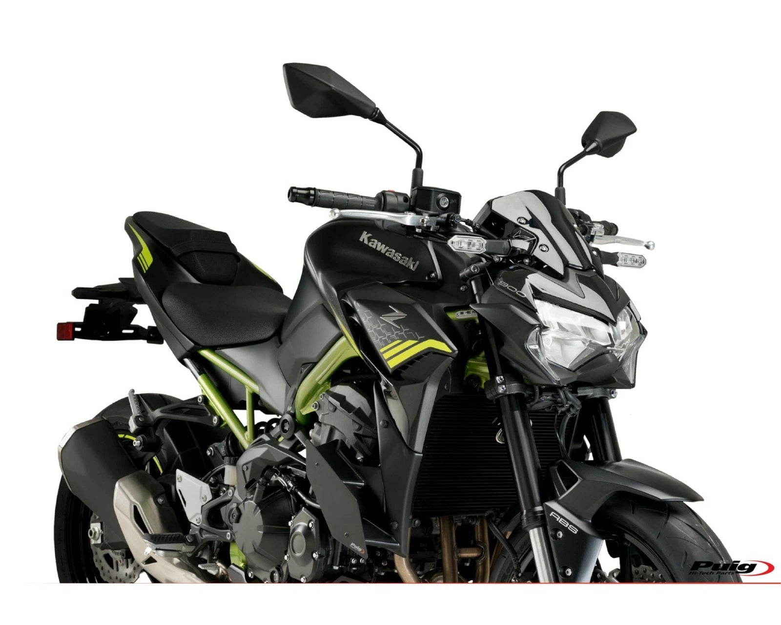 Downforce Side Spoilers for Kawasaki Z650 (2020–2023) - Black