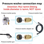 2 Pair Pressure Washer Adapter Quick Connect Coupler Kit M22-14