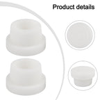 2 White Rubber Pool Ladder Bumpers for 1.90 Inch Tubing