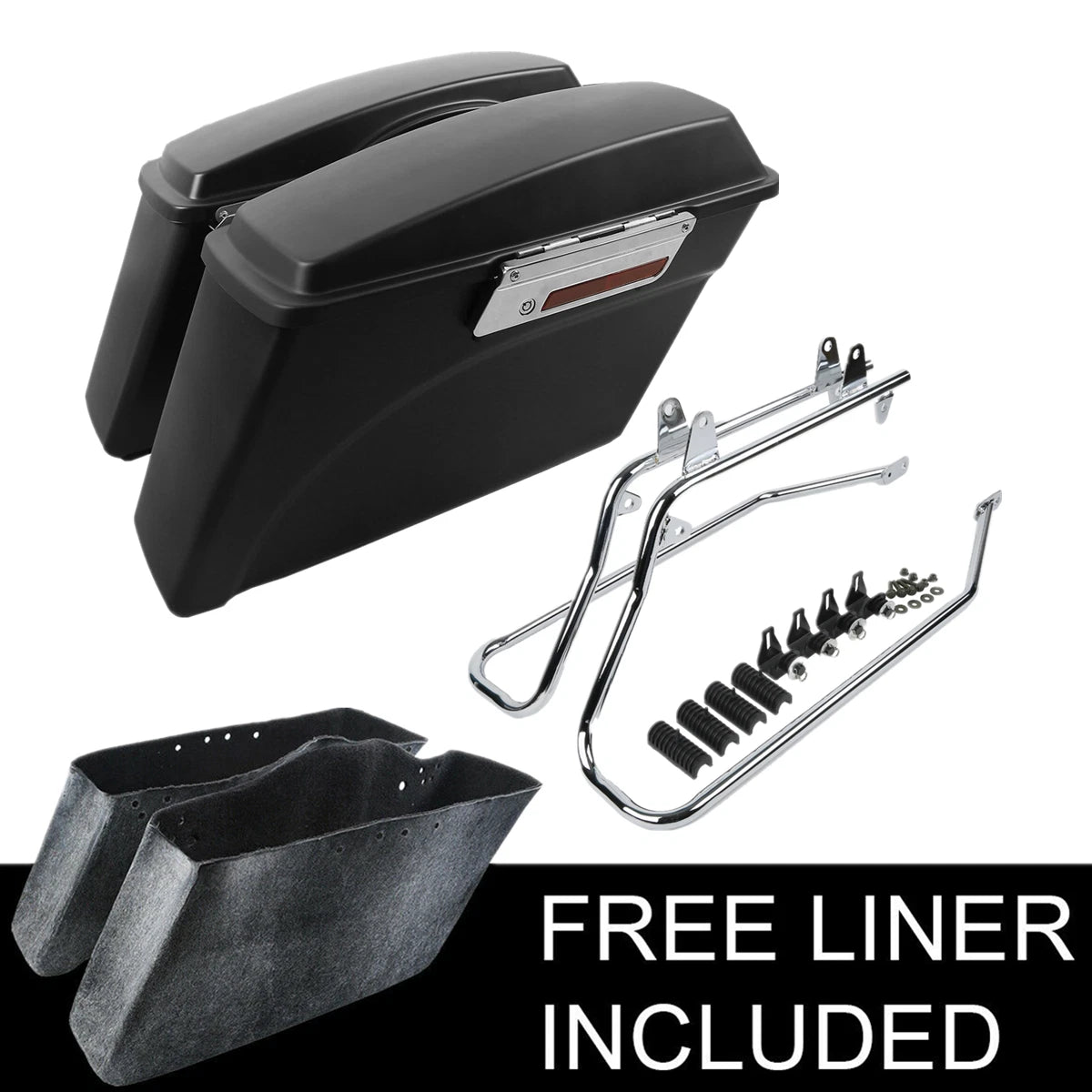 Saddlebag Conversion Brackets for Harley Softail Fatboy (1984–2017)