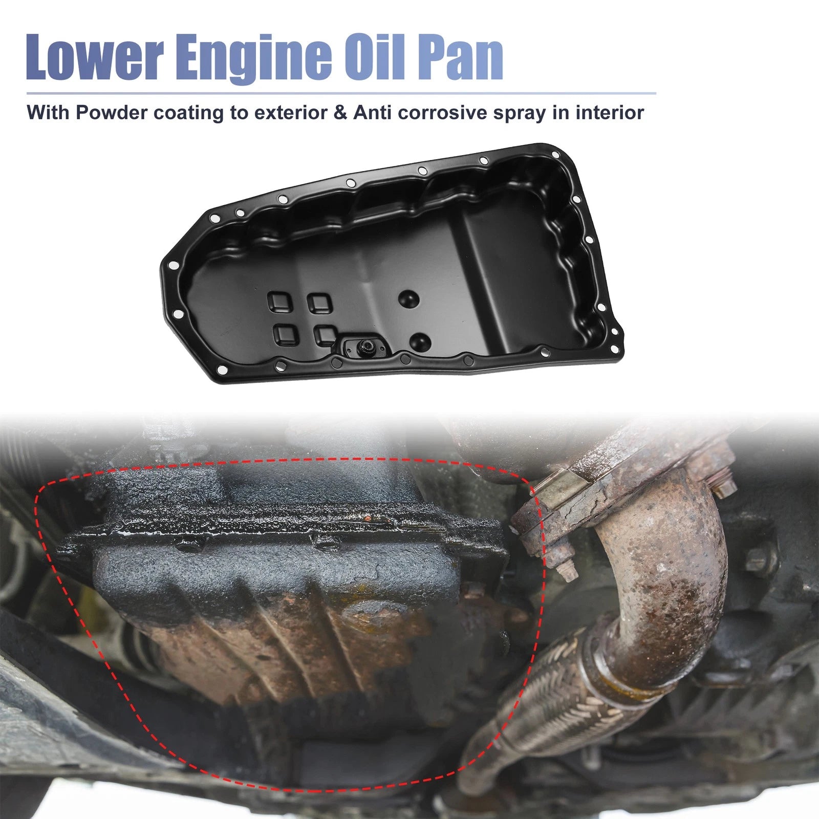 Oil Pan for Nissan Juke (2011–2014) No. 313901XF01