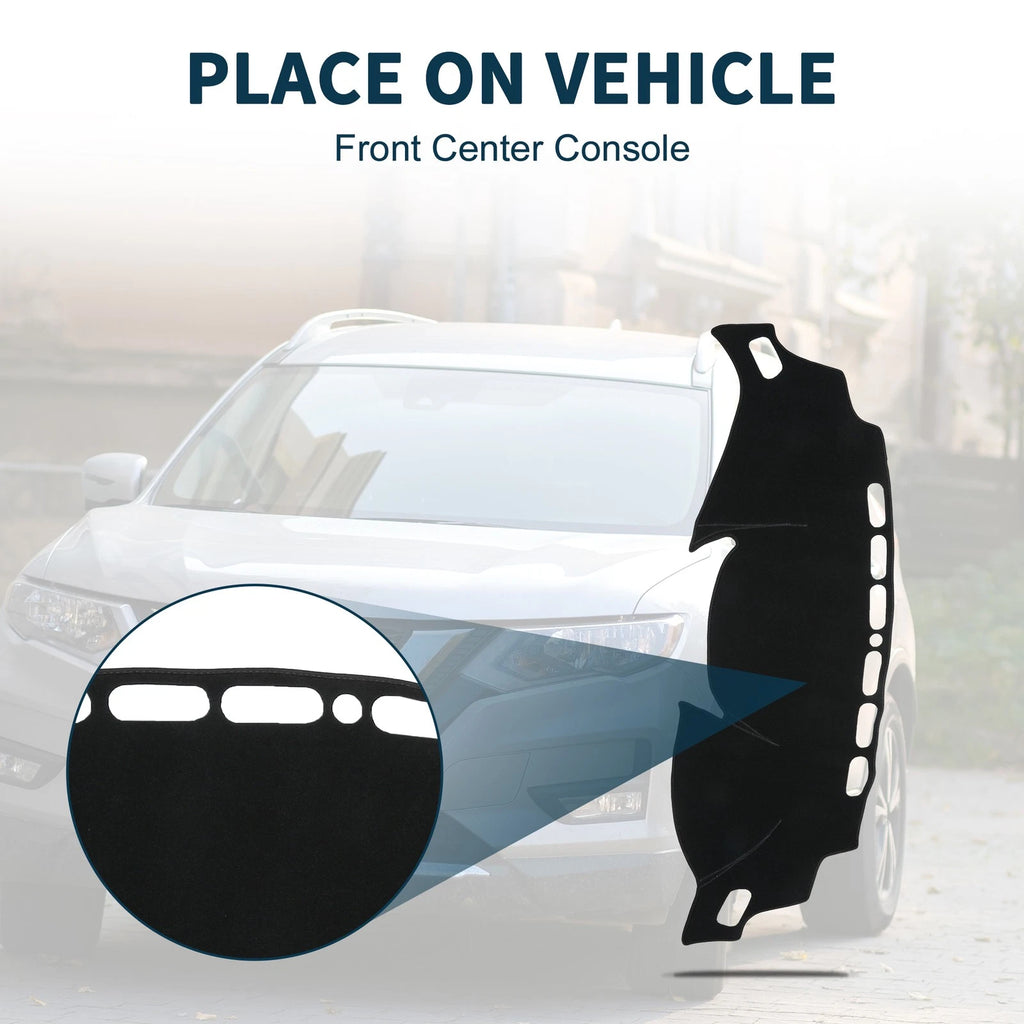 Dashboard Dash Cover Mat for Nissan X-Trail T32 (2013–2024) w/ Sticker Black
