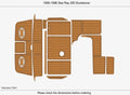 Seadek Swim Platform Cockpit EVA Teak Flooring for Sea Ray 290 Sundancer (1995)