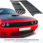 Stainless Black Billet Grille Combo for Dodge Challenger (2015-2023)