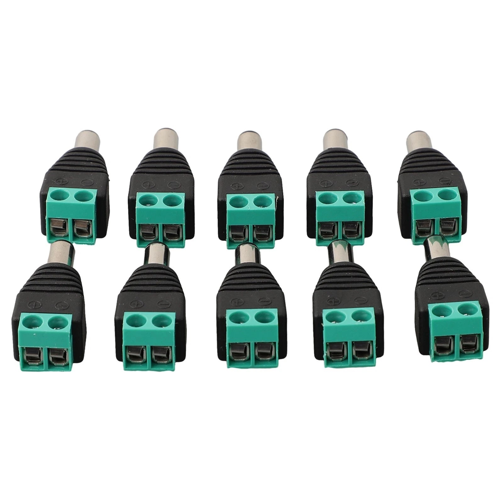 10X Male Adapter Connectors Standard Size 55 x 21 MM