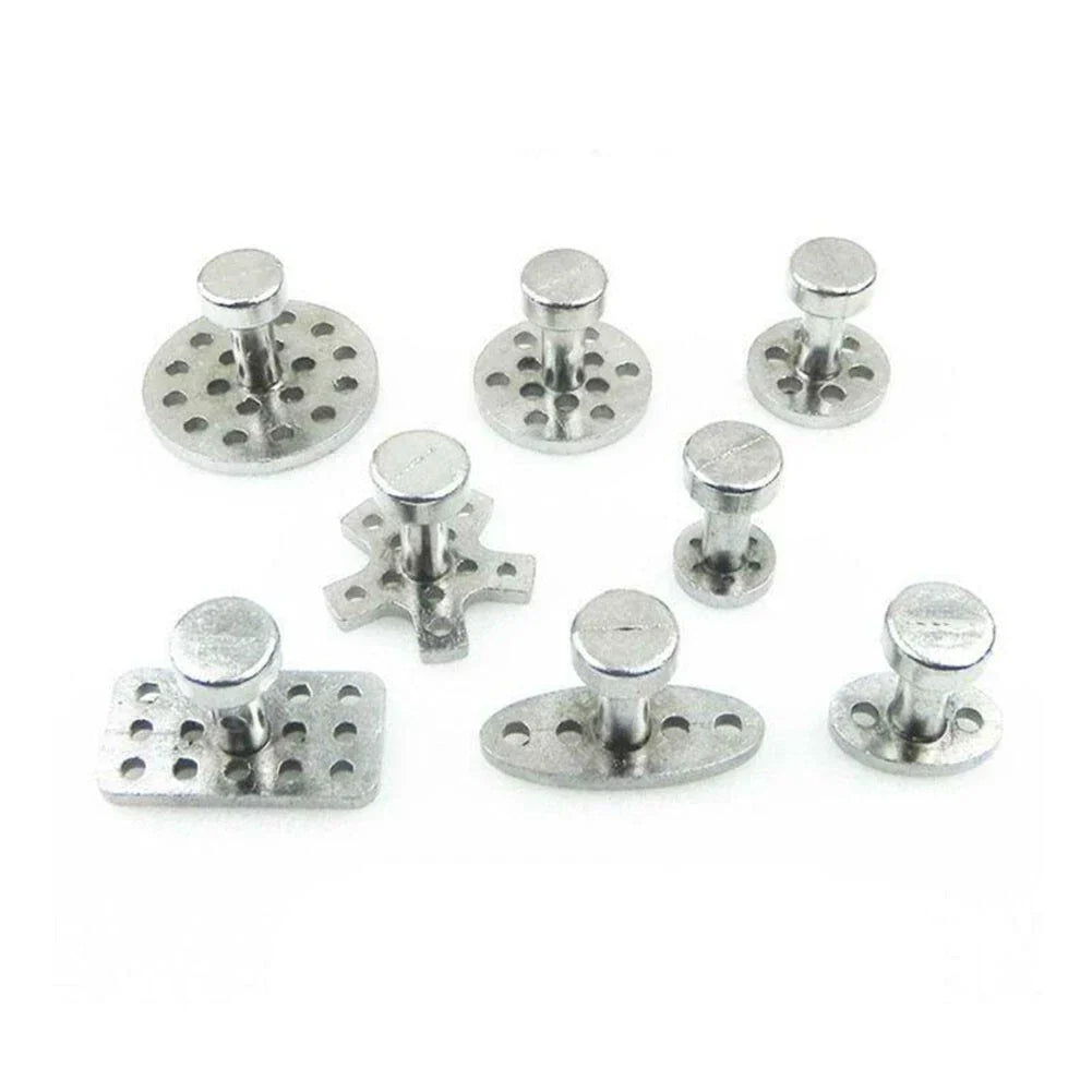 8 x Auto Aluminum Glue Puller Tabs for Car Suction Cup