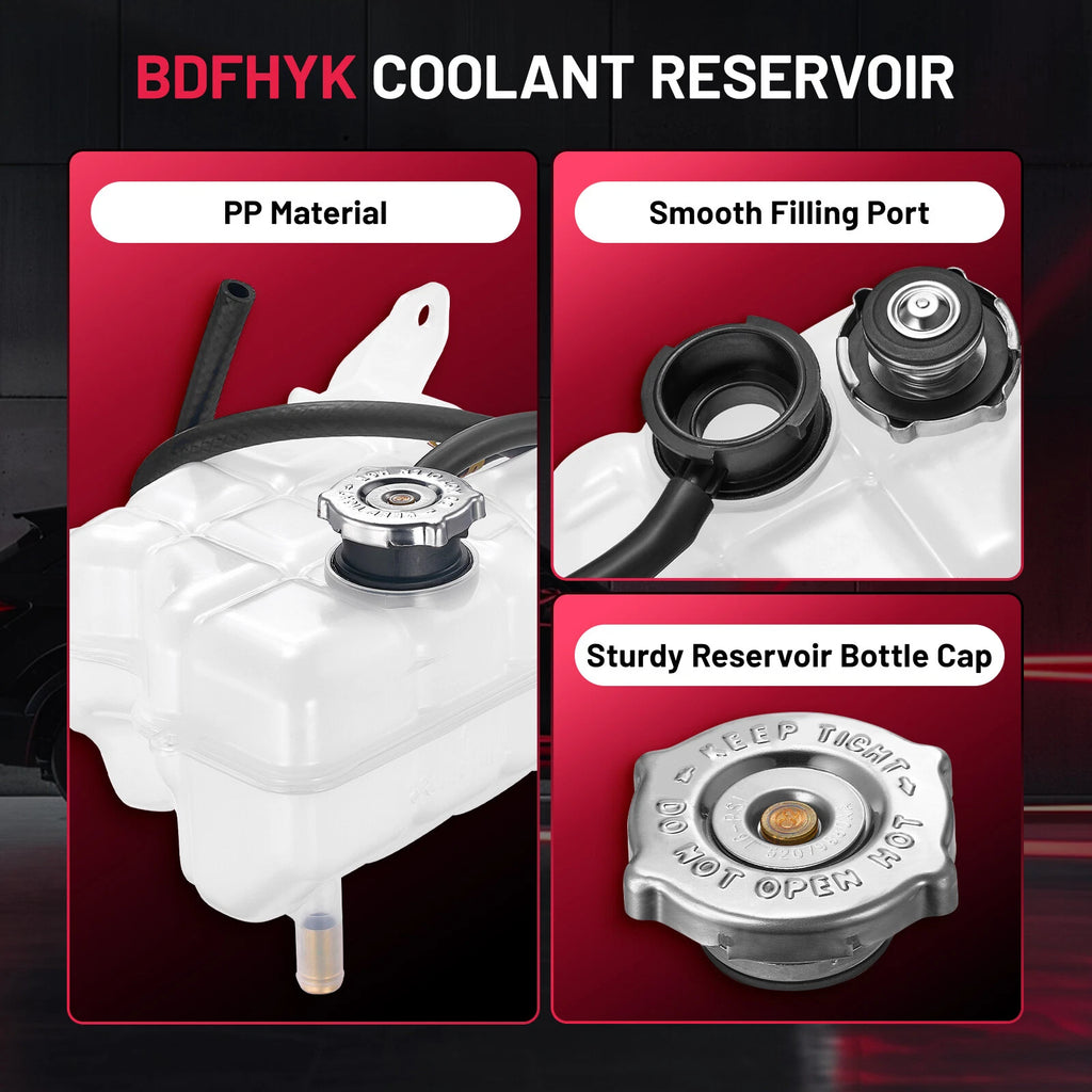 Radiator Coolant Overflow Tank with Cap for Jeep Liberty (2002–2007) 52079788AE