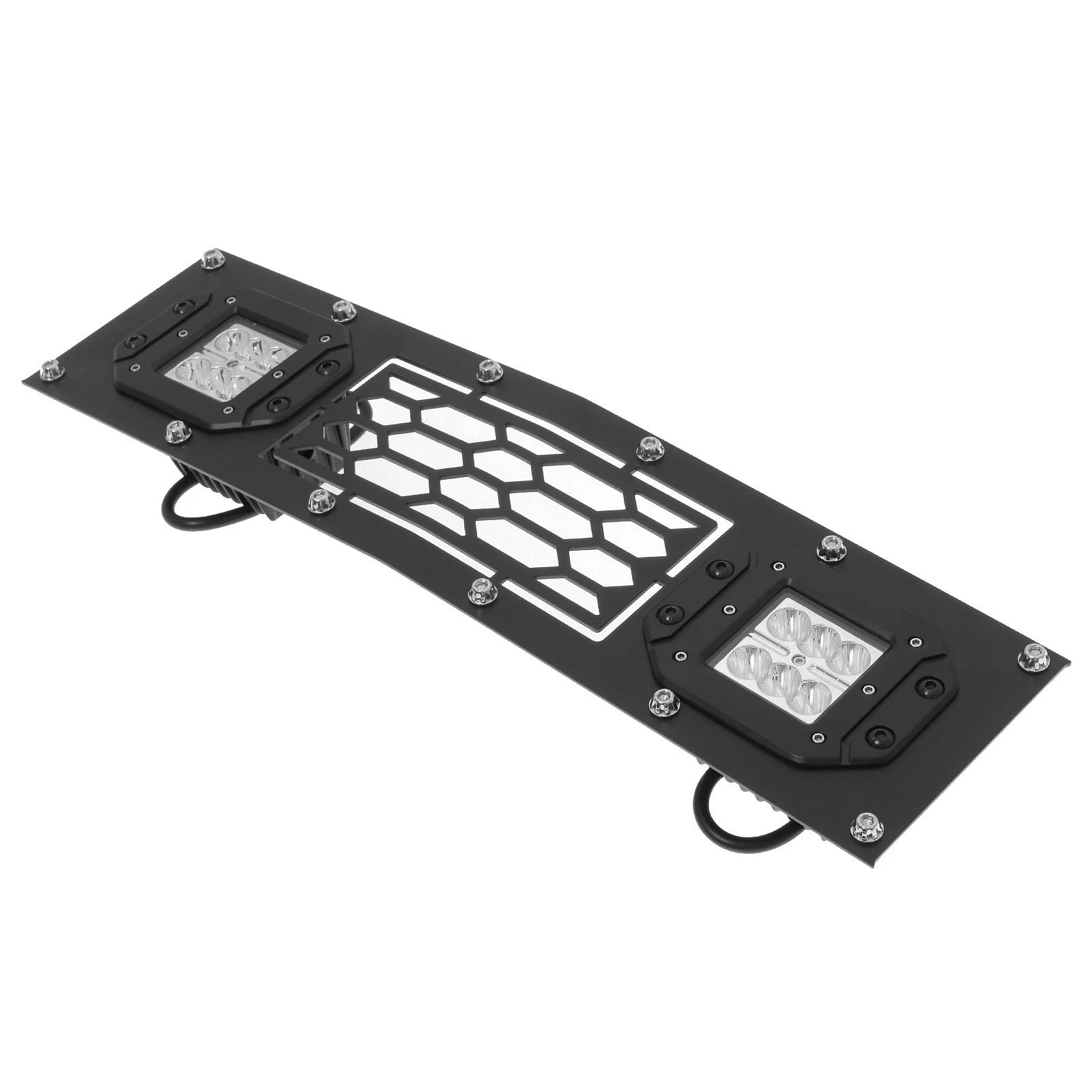 Stainless Black Mesh LED Grille for Chevy Silverado 2500/3500 (2015–2019)