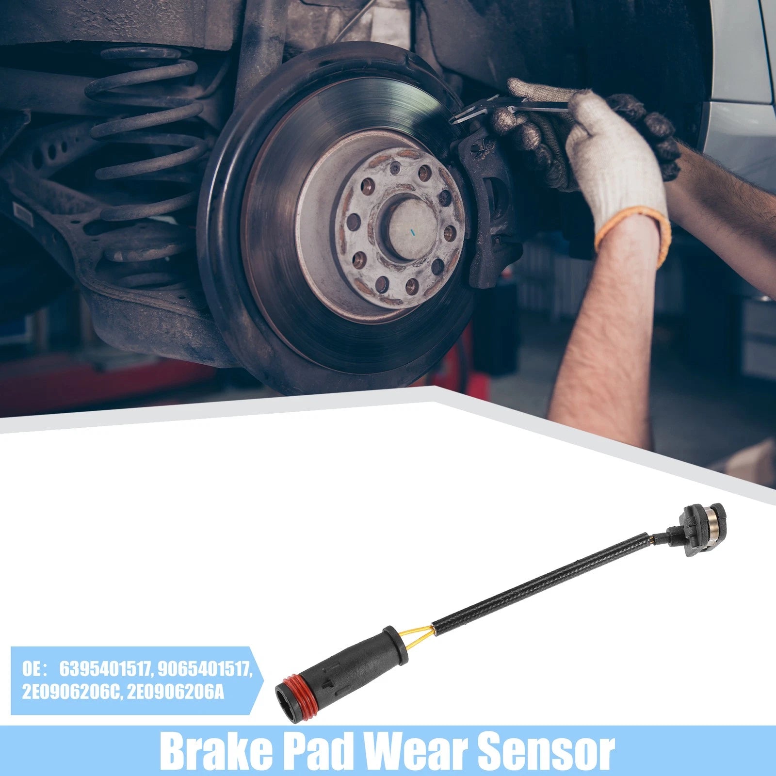 2X Front Rear Disc Brake Pad Sensor for Mercedes-Benz Sprinter 1500 (2019–2023)
