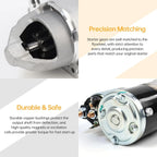 Starter Motor for Dodge Avenger, Journey, Jeep Compass, Patriot 2.0L 2.4L (2008–2019) 17994 US