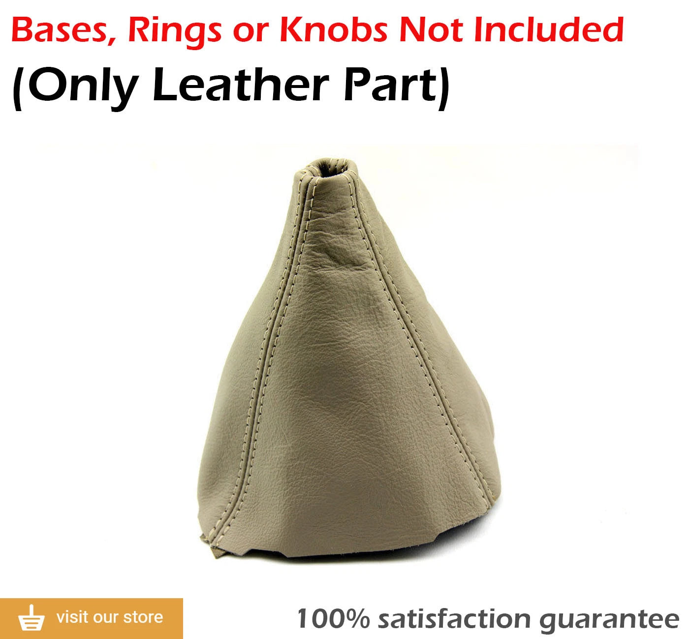 Manual Shift Boot Cover for Acura Integra (1994–2001) Beige PVC Leather