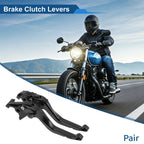 Adjustable Short Brake Clutch Levers for Honda VFR750 (1991–1997) Black 1 Pair