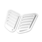 Car Decorative Air Flow Intake Hood Scoop Vent Bonnet Cover Universal Silver