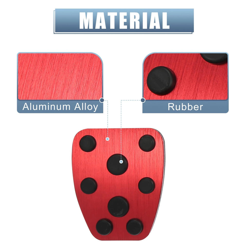 Foot Pedal Pads Gas Brake Clutch Cover Kit for Subaru Impreza Forester 