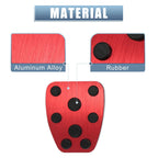 Foot Pedal Pads Gas Brake Clutch Cover Kit for Subaru Impreza Forester 