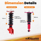 Coilovers Suspension Kit for Subaru Impreza WRX (2008–2014)
