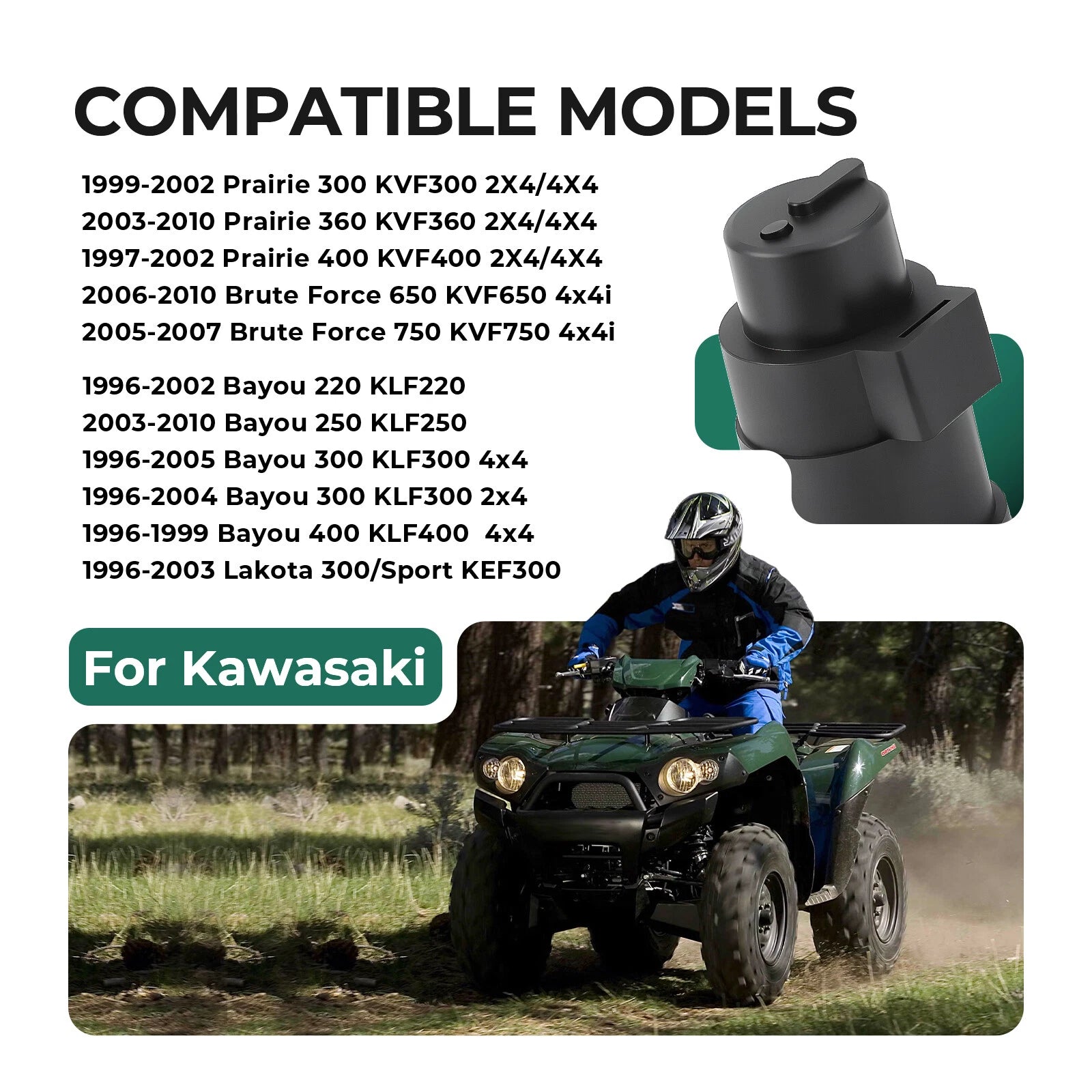 Relay Assembly for Kawasaki Bayou 300 400 KLF300 KLF400 (1996–2005)