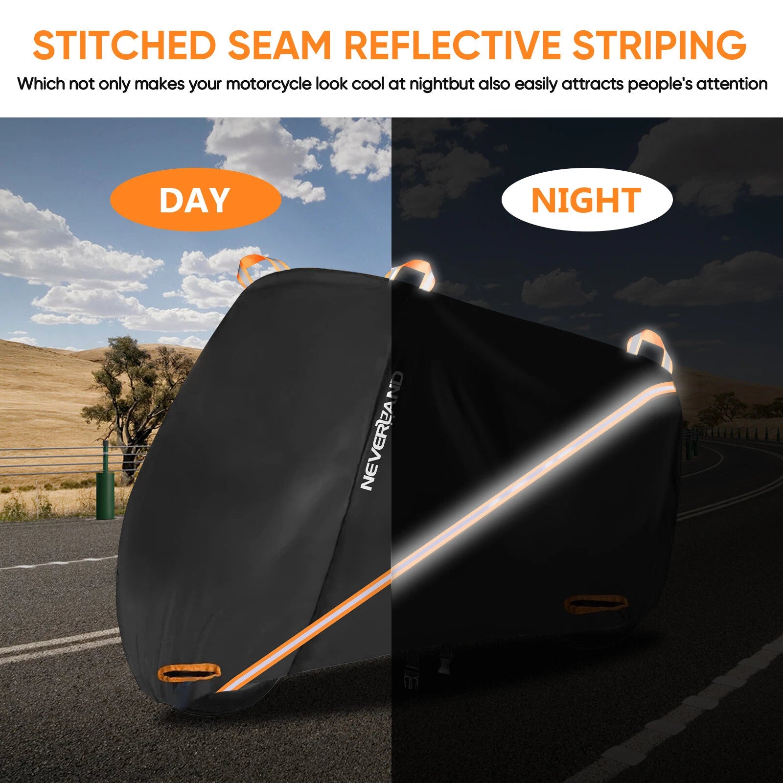 3XL Waterproof Heavy Duty Motorcycle Cover for Neverland