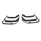 Front Headlamp Cover Black for Chevy Silverado 1500 (2018) Pair