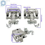 Set of 2 Rear Brake Calipers with Bracket for Ford Fusion Mazda 6 (2006–2013)