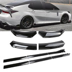 Front Bumper Lip Spoiler for Camry SE XSE (2018–2020) Glossy Black