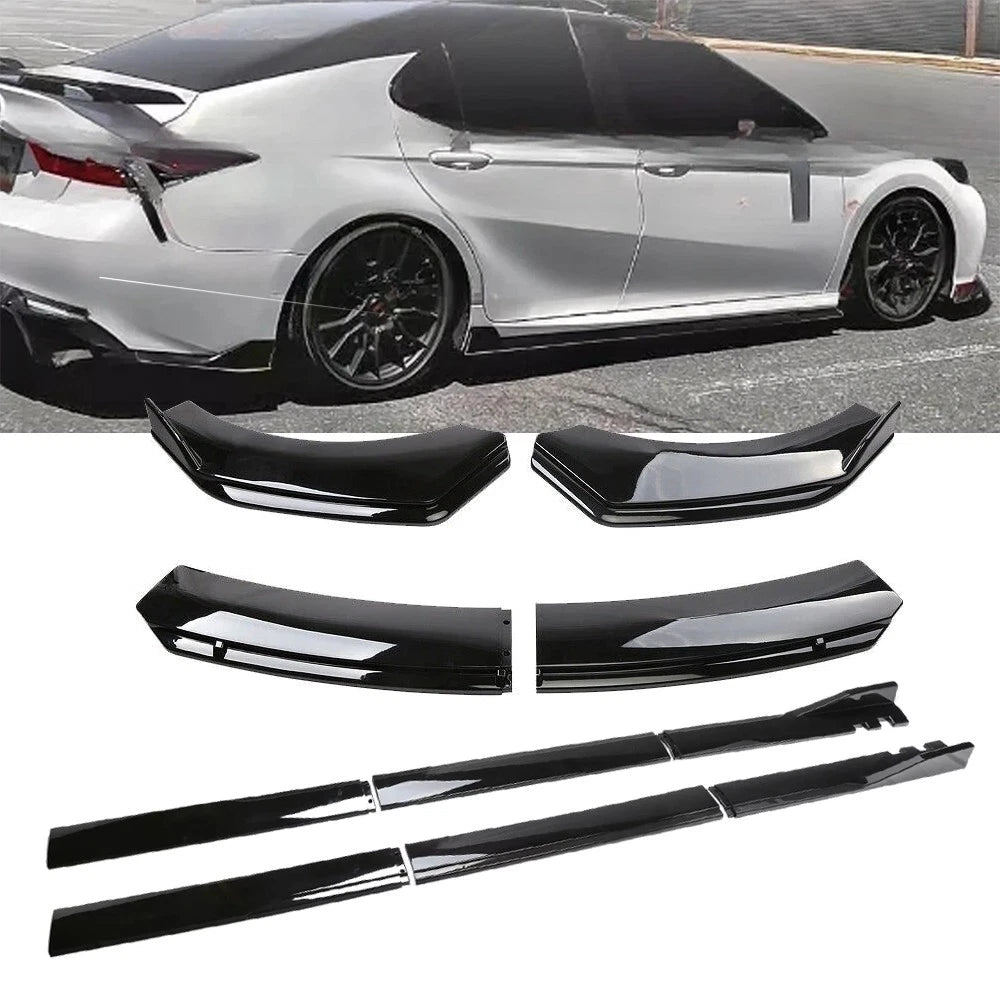 Front Bumper Lip Spoiler for Camry SE XSE (2018–2020) Glossy Black
