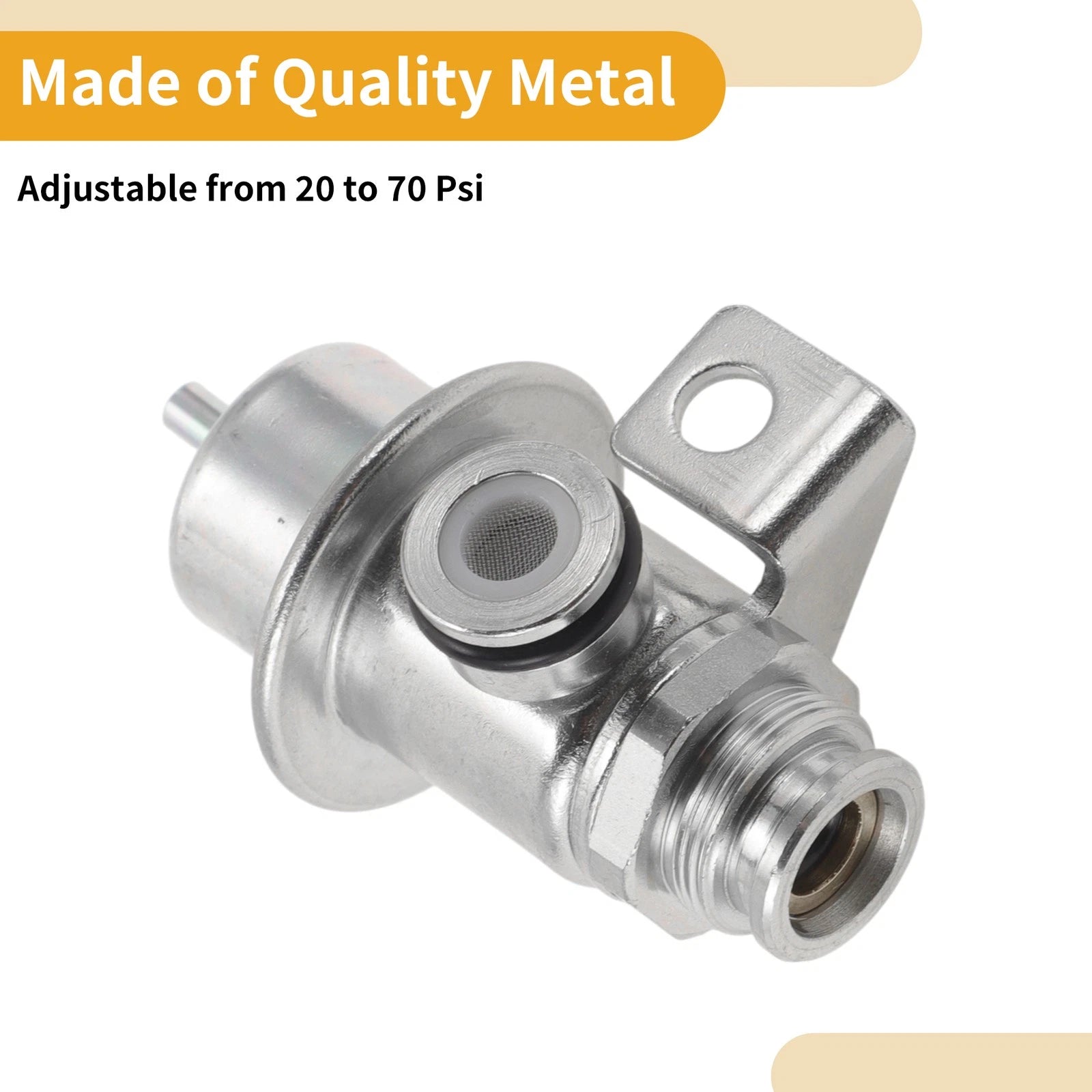 Fuel Pressure Regulator for Chevrolet Colorado (2004–2005) No.PR316 Metal 20-70 Psi