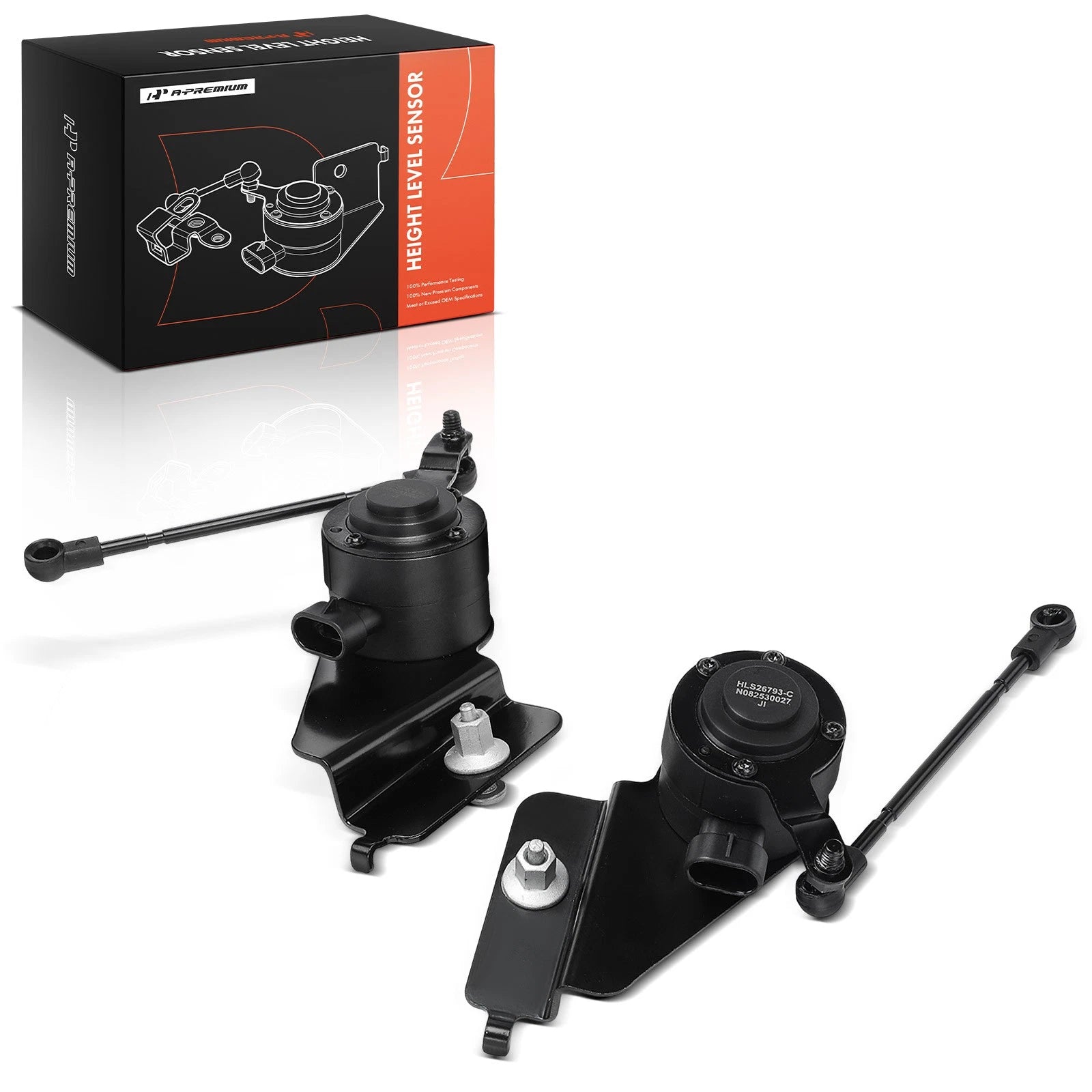 Set of 2 Rear Suspension Ride Height Level Sensors for Buick Lucerne (2006–2011)