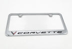 Chrome License Plate Frame Replacement for Chevrolet Corvette C8 (2020–2024)