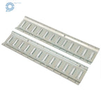 Set of 2 Silver Track Tie Down Rail Kit for Garages